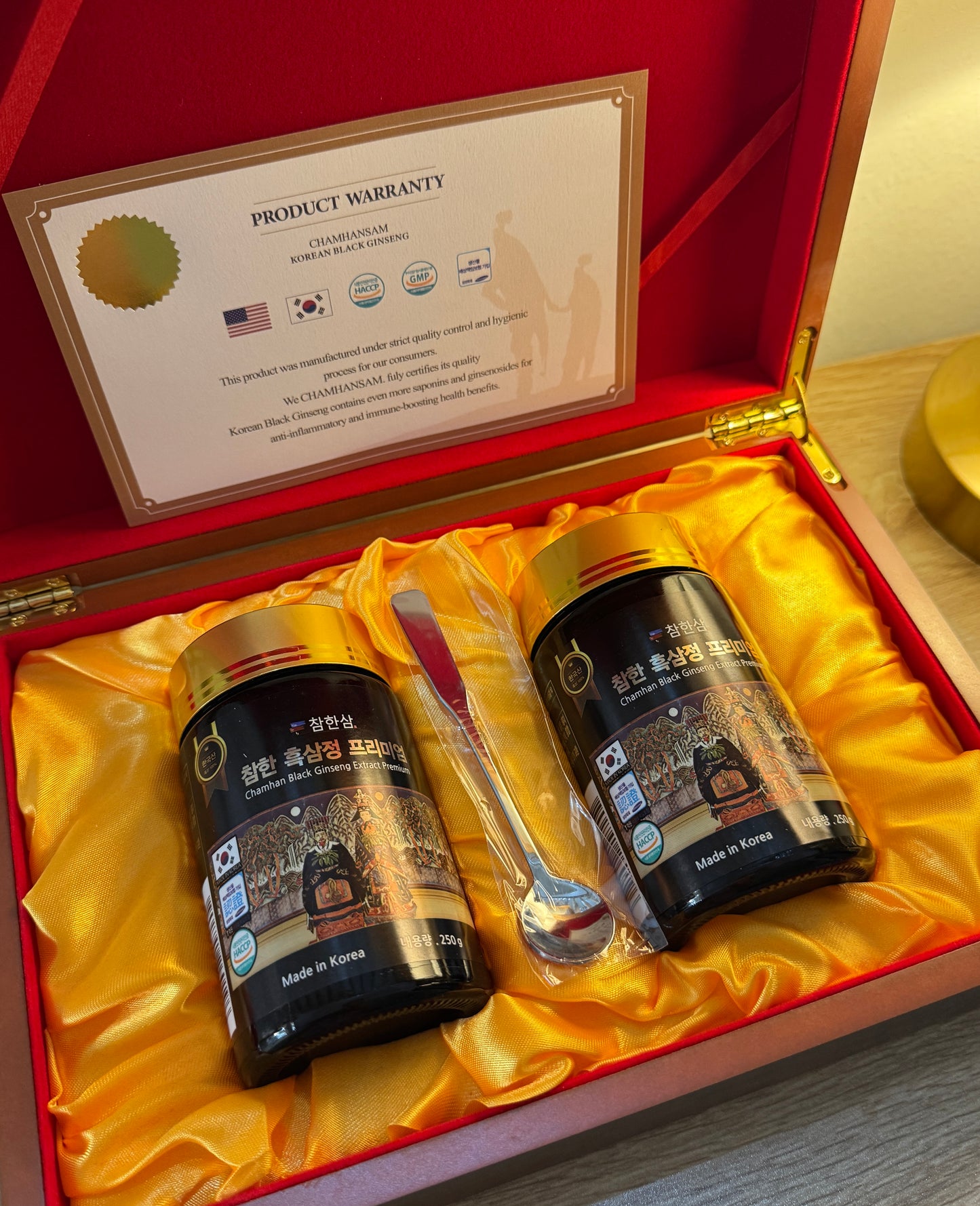 CHAMHAN BLACK GINSENG EXTRACT PREMIUM 500G (250G X 2) MADE IN KOREA